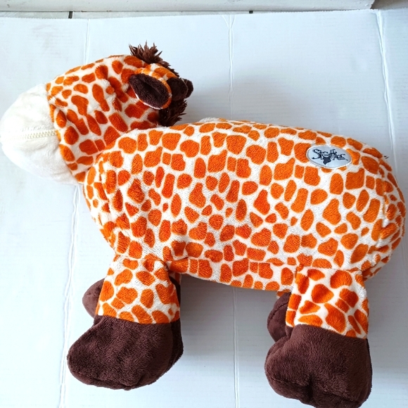 Stuffies The Giraffe Stuffed Animal Pillow with Hidden Pockets - Picture 5 of 10
